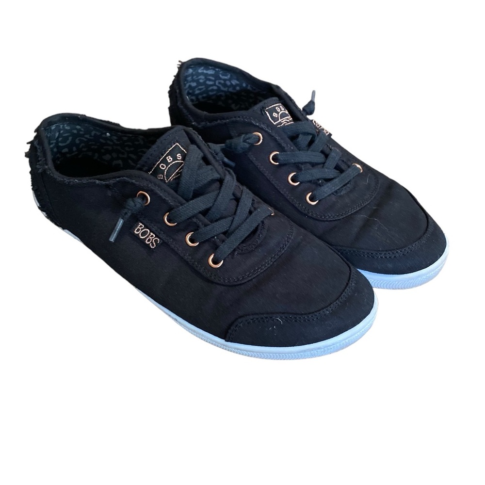 SKECHERS BOBS D’VINE  Memory Foam Black Casual Shoe Size 7 1/2
